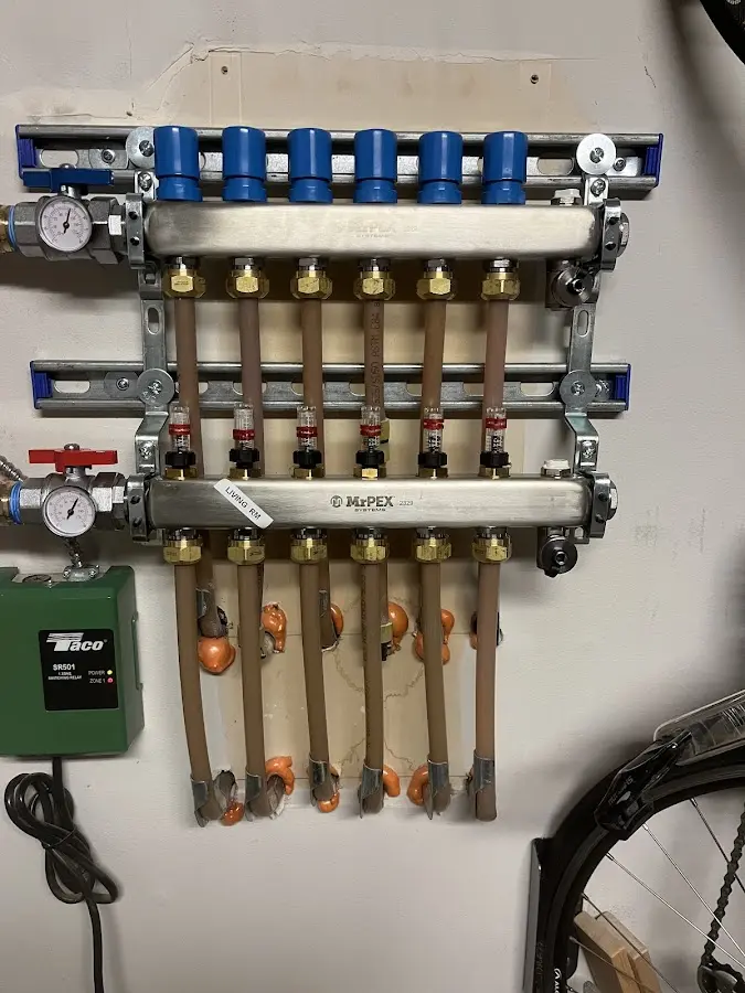 Plumber performing Gas Line Installation at a residential property in Cumru